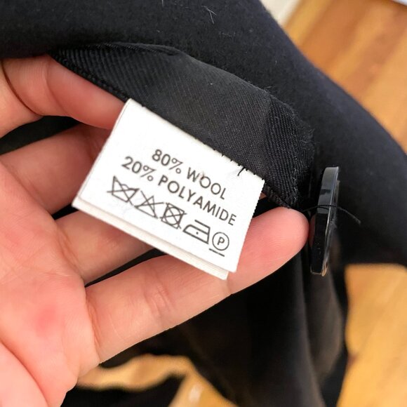 Dries van Noten Navy Wool Short Coat with Oversized Lapels EU 34 XS - Picture 4 of 5